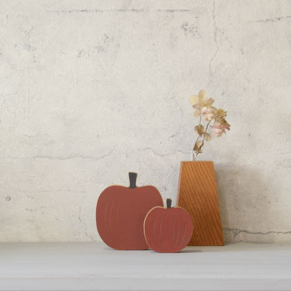 【包郵】蘋果物件木製雕像蘋果蘋果廚房水果裝飾手繪油漆秋季色 第4張的照片