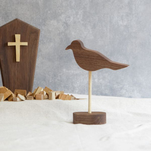 カラス オブジェ｜ハロウィン 鳥 置物 立体 雑貨 小物 烏 バード