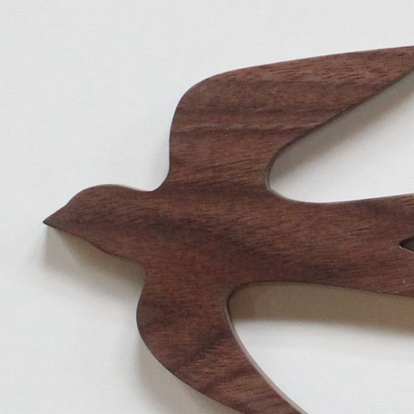 【送料無料】つばめ オーナメント 木製 ウォールデコ 壁面 北欧 インテリア 鳥 ツバメ 燕 おしゃれ  無垢 11枚目の画像