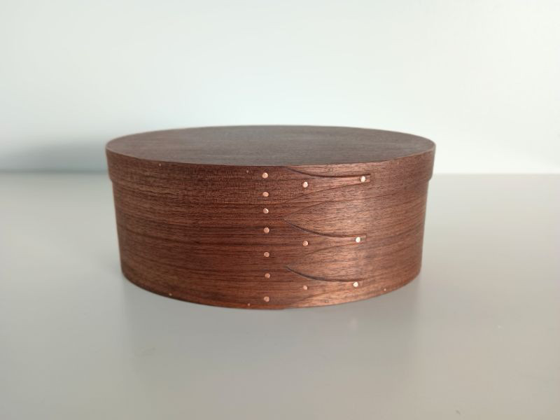 Shaker Oval Box #5 - ブラックウォルナット