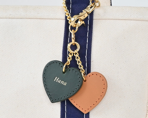 名前入りで特別感♡バッグが華やぐイタリア革のバッグチャーム