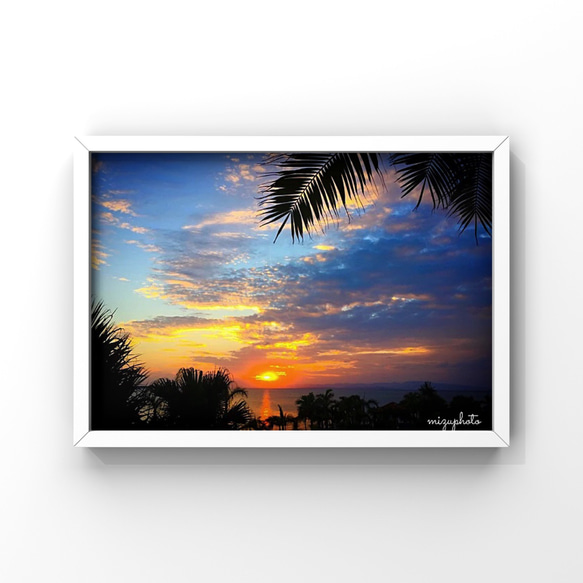 ・夕陽海灘【照片尺寸、面板加工、邊框可選】 第2張的照片