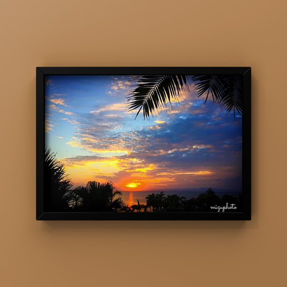 ・夕陽海灘【照片尺寸、面板加工、邊框可選】 第1張的照片