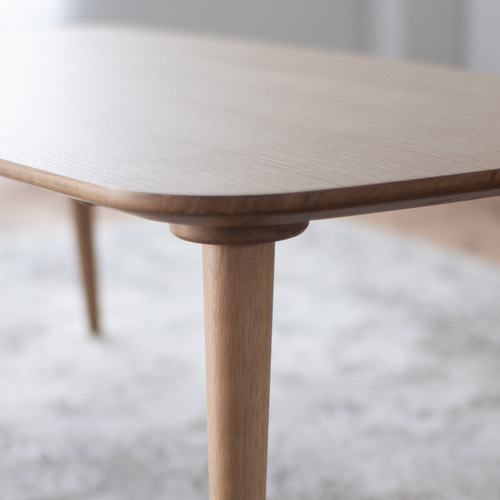 オーク材のローテーブル［2サイズ 90cm 120cm] 高さ選択可 セミ