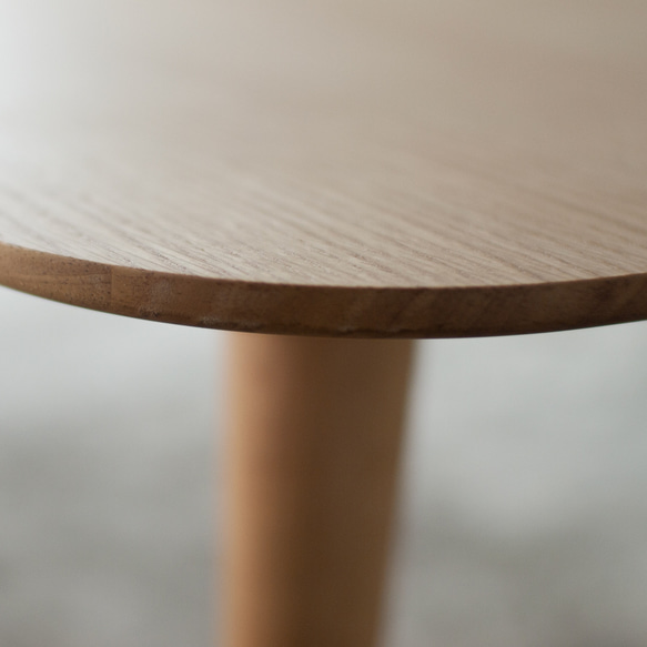 オーク材のローテーブル［2サイズ 90cm 120cm] 高さも選べます。セミオーダー 天然突板 日本製 7枚目の画像