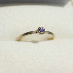 Benitoite 2.5mm Ring / K10, K18, PT900 3枚目の画像