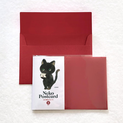 猫ポストカード［お手紙ねこセット］5枚入り 2枚目の画像