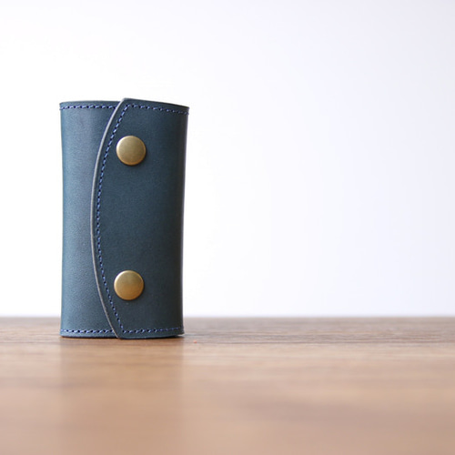 名入れ刻印無料】栃木レザー 三つ折り5連キーケース キーケース BELLVO