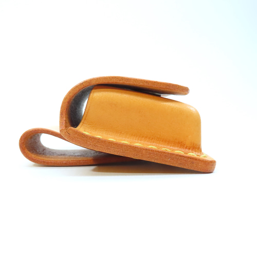 牛ヌメ革・ベルトポーチ型スマートキーケース（手縫い） キーケース