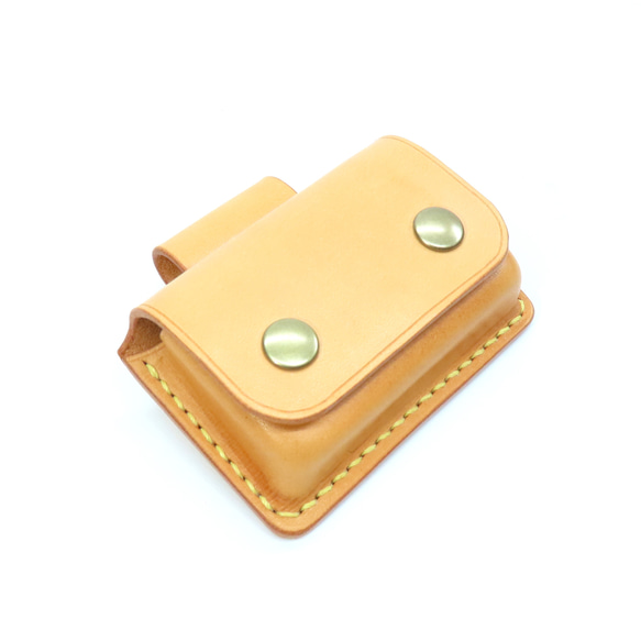 ヌメ革スマホポーチ ベルト通し 栃木レザーキーケース ハンドメイド手縫い 牛ヌメ革・ベルトポーチ型スマートキーケース（手縫い） キーケース