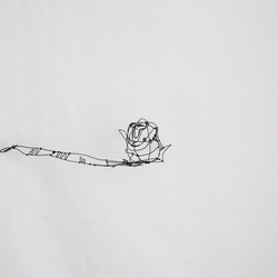 【送料込】シマエナガ　ワイヤーアート　立体　オブジェ 1枚目の画像