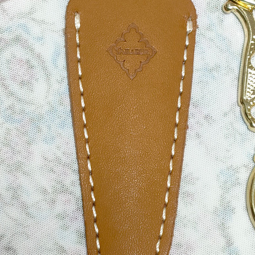 アンティーク調デザインシザー はさみ ゴールド 本革シザーケース付き