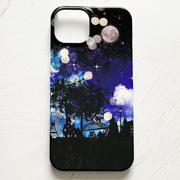 夢幻之夜 iPhone Case Hard Case Smartphone Case / Starry Night Sky Mo 第2張的照片