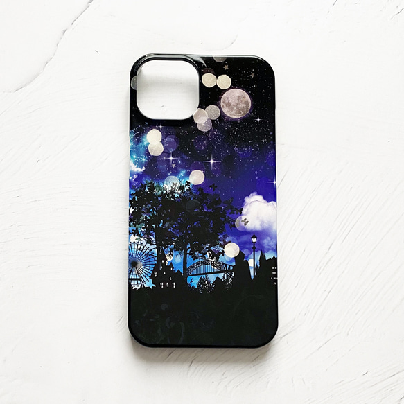 夢幻之夜 iPhone Case Hard Case Smartphone Case / Starry Night Sky Mo 第1張的照片