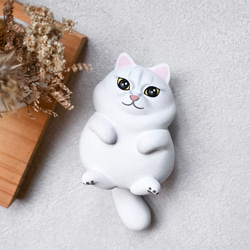 -客製化寵物公仔-  貓咪專區 手工木製動物擺飾 療癒木雕公仔 第6張的照片