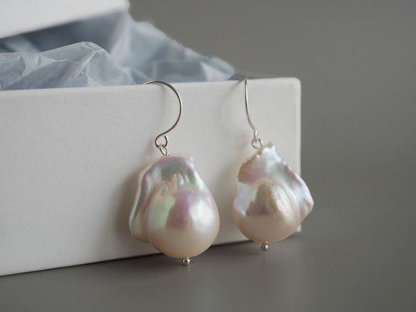 silver925 バロック　フックピアス Silver925 バロックパールのピアス ピアス（フック・チェーン） Boite
