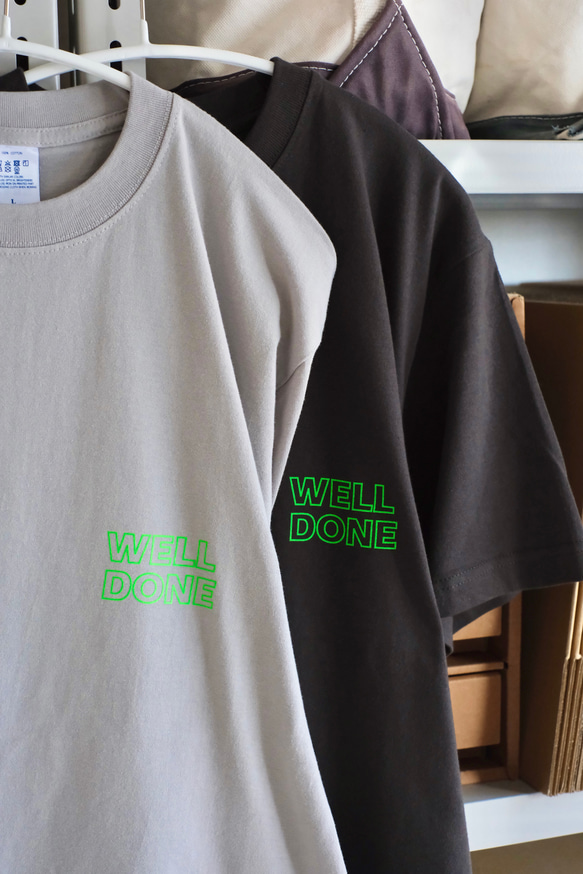 【NEW】オーバーシルエット半袖Tシャツ / WELL DONE / スミクロ / unisex 6枚目の画像