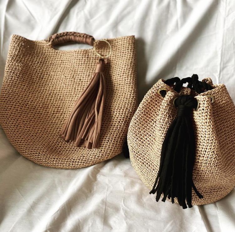 【特集掲載】即納‼️ラフィア巾着ショルダー⭐︎