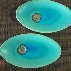 海の楕円皿 4枚目の画像