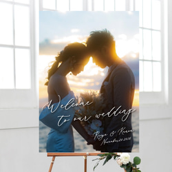 即納可 無料高画質化 ウェルカムボード ウェディング 写真 データも