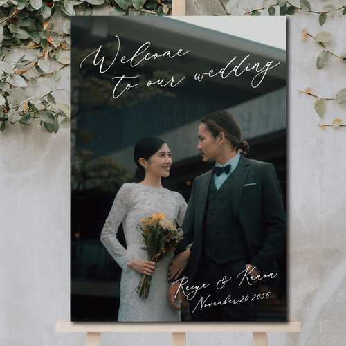 即納可 無料高画質化 ウェルカムボード ウェディング 写真 データも