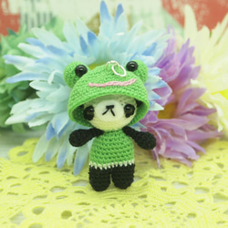 [Made to Order] Frog Costume Crochet Amigurumi 第1張的照片