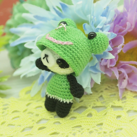 [Made to Order] Frog Costume Crochet Amigurumi 第3張的照片