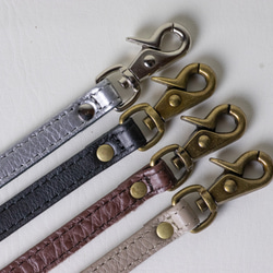 がま口　お財布ショルダー　ブラック　スマホショルダー　レディース　長財布　姫路レザー　日本製　aw-17nns 15枚目の画像