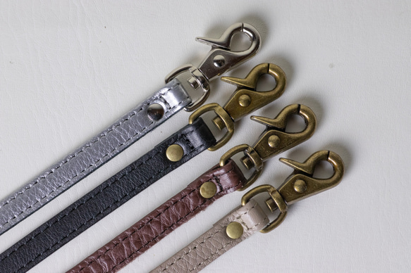 がま口　お財布ショルダー　ブラック　スマホショルダー　レディース　長財布　姫路レザー　日本製　aw-17nns 15枚目の画像