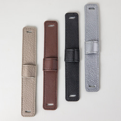 がま口　お財布ショルダー　ブラック　スマホショルダー　レディース　長財布　姫路レザー　日本製　aw-17nns 12枚目の画像