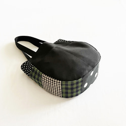 パッチワークトートバッグ 黒とグレー MGSABLE トートバッグ メンズ 本革 レディース パッチワーク