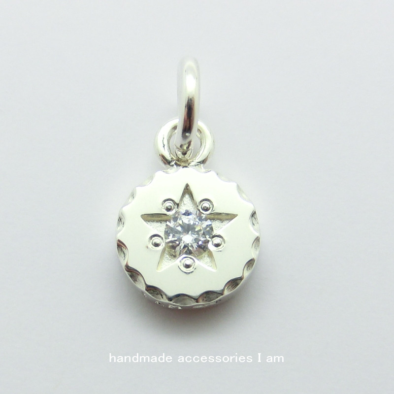 受注生産商品　キュービックジルコニア　スターペンダント　シルバー925　IP0431cz