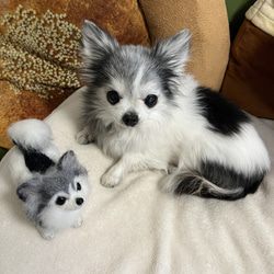 羊毛フェルト　手乗りのリアル可愛い三毛猫ちゃん　凛々しい立ち姿！ 羊毛フェルト 手乗りのリアル可愛い三毛猫ちゃん 凛々しい立ち姿！