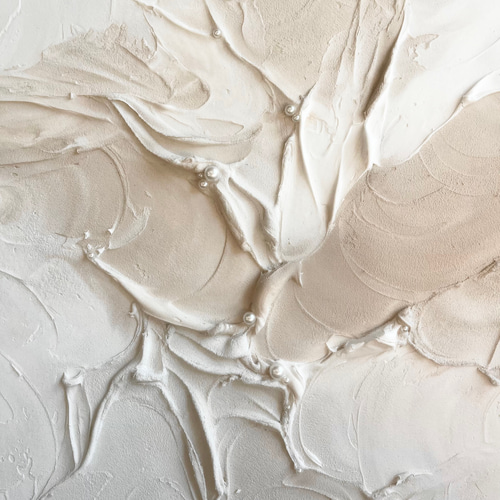 現代アート 2枚セット 53×45.5㎝ テクスチャーアート 大きめ モダン