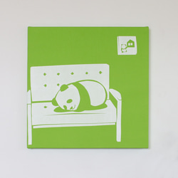 Panda Slumber 織物面板 第3張的照片