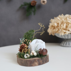 キャンドルホルダー クリスマス キャンドルリース 木 キャンドル