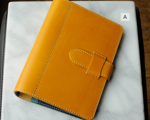 カラーサンプル】ピタッと開くシステム手帳 【バイブルサイズA】①