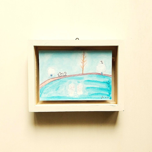 透明水彩画原画横浜新しい旅立ち海 絵画