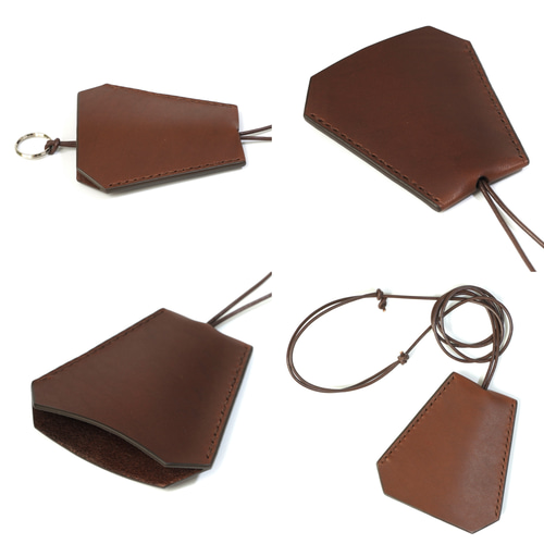 HERMES レザーキーケース ブラウン Made in France
