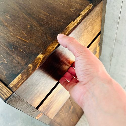 高級木製ダストボックス[MI-MI-MOKO] 2分別蓋つきゴミ箱 45リットル