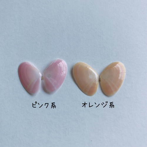 幸せを呼ぶ貝」桜貝パーツ 加工2枚or加工無し15枚 その他素材