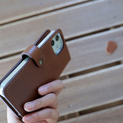 iPhone15 14 13 PRO MAX 手帳型 スマホケース Galaxy Xperia [MK3 Brown] 16枚目の画像