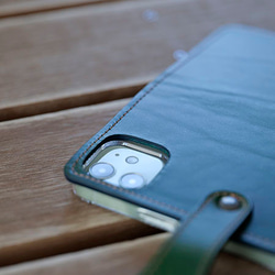 iPhone15 14 13 PRO MAX 手帳型 スマホケース Galaxy Xperia [MK3 Green] 9枚目の画像