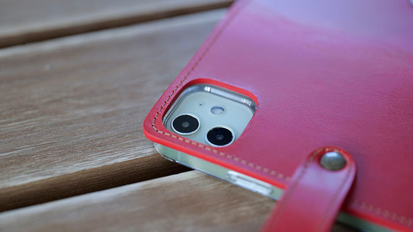 iPhone15 14 13 PRO MAX 手帳型 スマホケース Galaxy Xperia [MK3 Red] 16枚目の画像