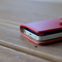 iPhone15 14 13 PRO MAX 手帳型 スマホケース Galaxy Xperia [MK3 Red] 5枚目の画像