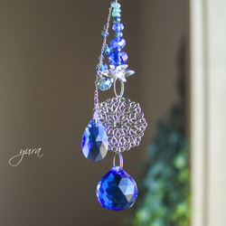 ラスト1点♢50mm♢ スワロフスキーサンキャッチャー・DAHLIA(ダリア