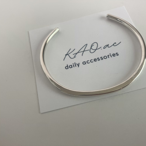 サイズオーダー可能》【silver 950 】bangle presence シルバー