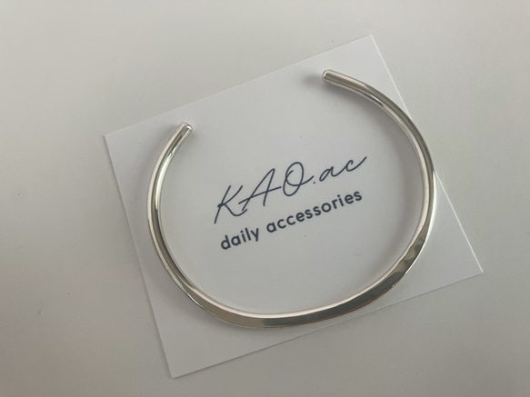 サイズオーダー可能》【silver 950 】bangle presence シルバー