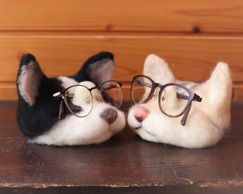 受注制作☆ご希望の毛色で！☆めがね置き猫 その他インテリア
