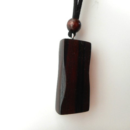 ハンドメイド　ネックレス　木製　黒檀 ネックレス メンズ 木 黒檀 エボニー 10mm 木製 アクセサリー 黒
